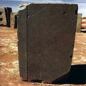 Finely cut granite block Finely cut granite block